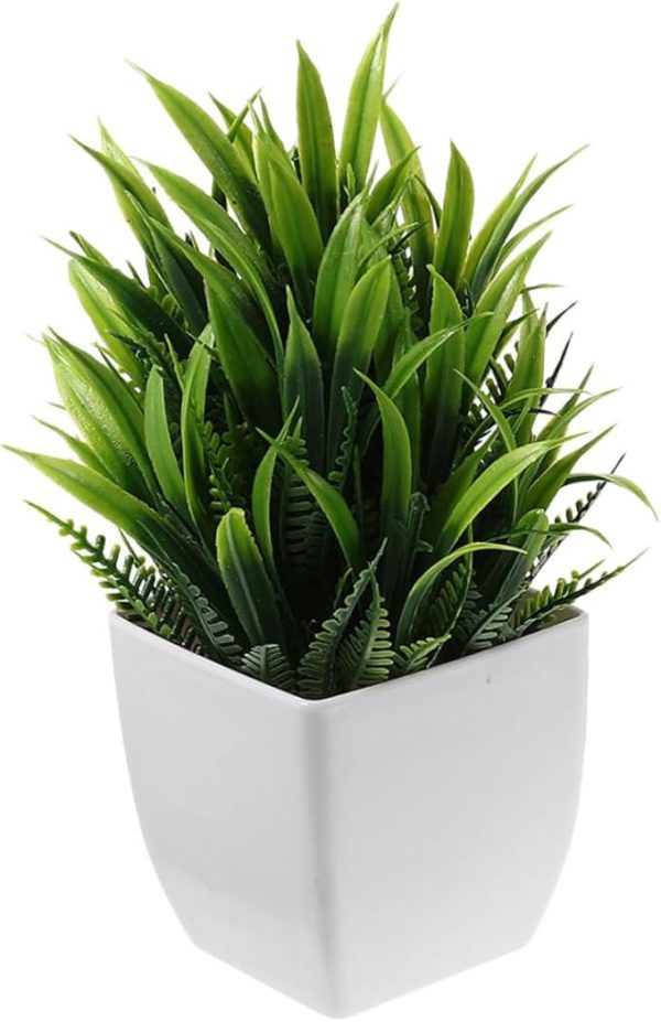 Cabilock Small Fake Bonsai Plant Artificial Potted Realistic Greenery Decor for Home Office 1pc - Image 5